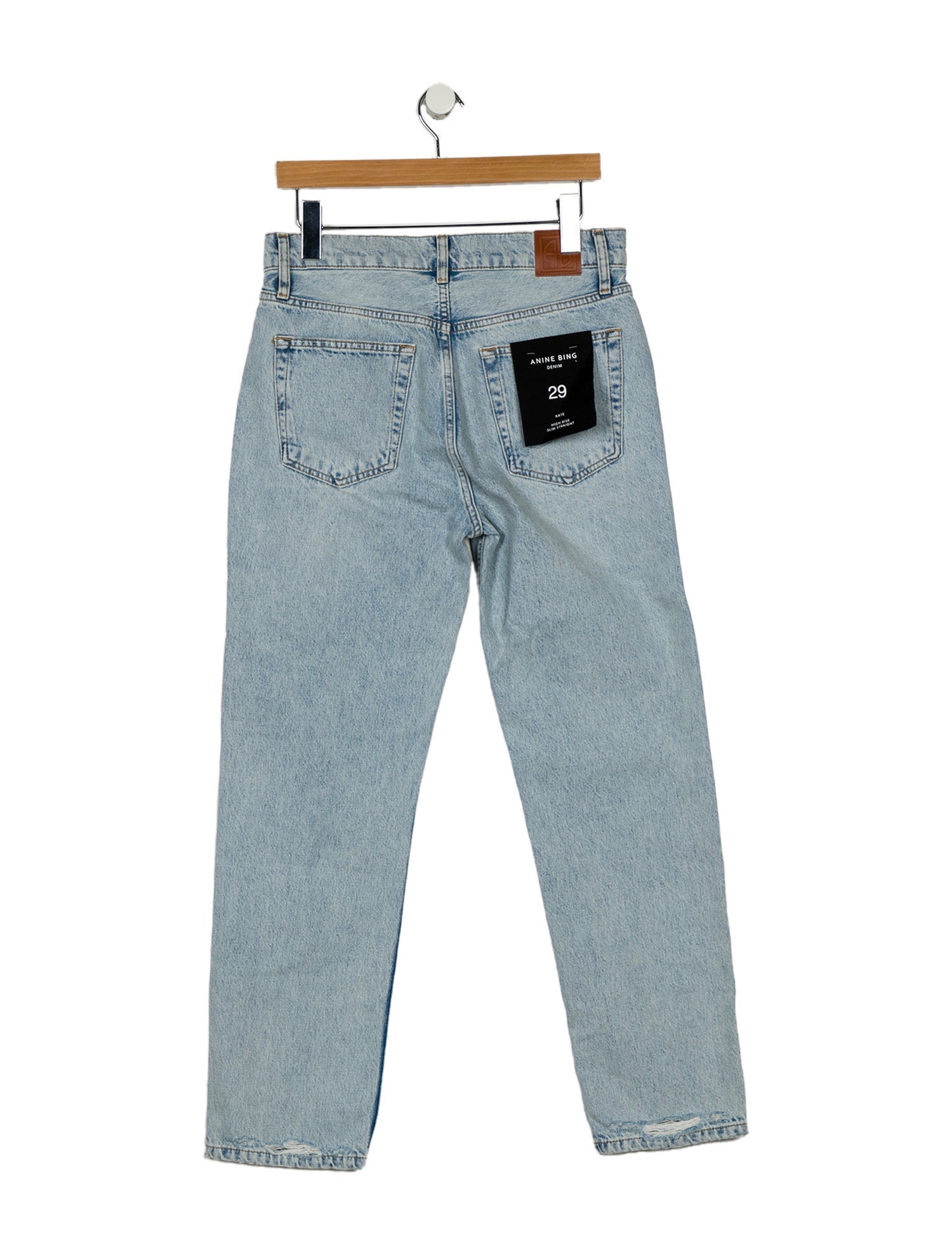 Anine Bing High-Rise Straight Leg Jeans w/ Tags