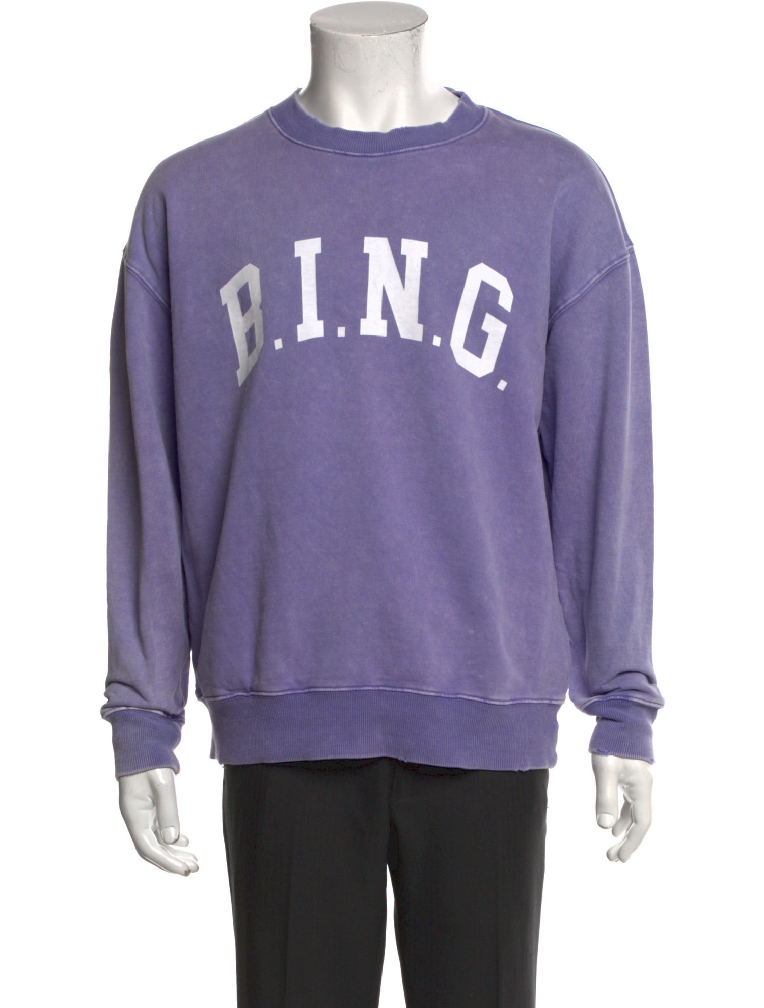 Anine Bing Graphic Print Crew Neck Pullover