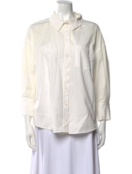 Anine Bing Three-Quarter Sleeve Button-Up Top