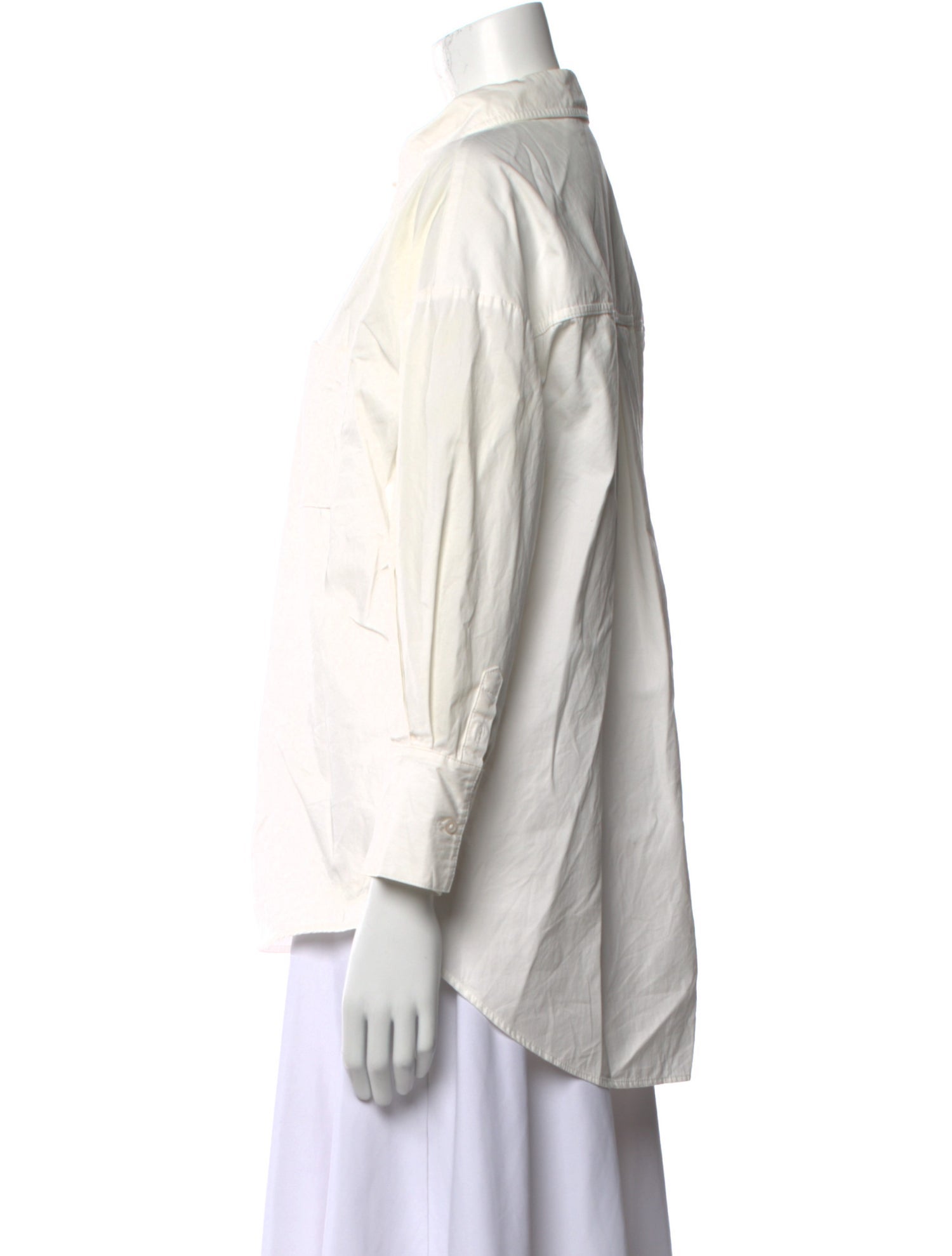 Anine Bing Three-Quarter Sleeve Button-Up Top