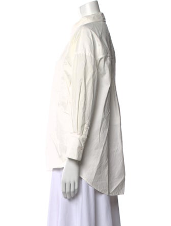 Anine Bing Three-Quarter Sleeve Button-Up Top