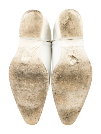 Anine Bing Leather Embroidered Accent Boots