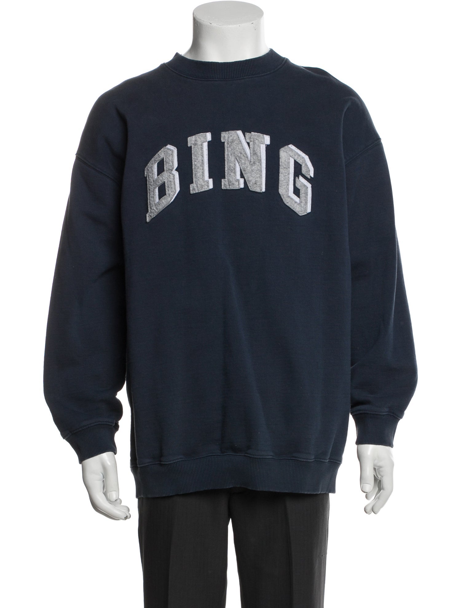 Anine Bing Graphic Print Crew Neck Pullover