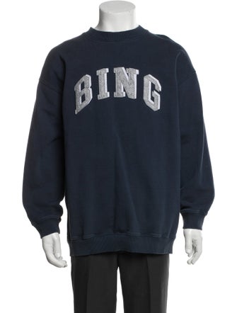 Anine Bing Graphic Print Crew Neck Pullover