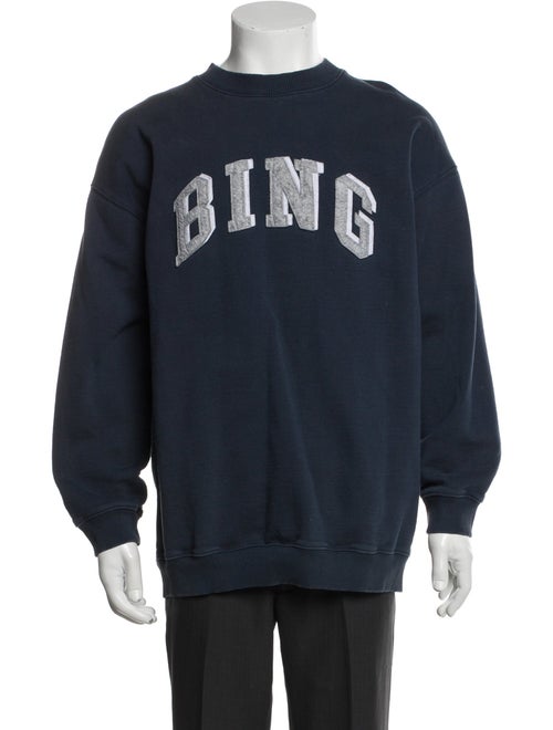 Anine Bing Graphic Print Crew Neck Pullover