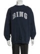 Anine Bing Graphic Print Crew Neck Pullover