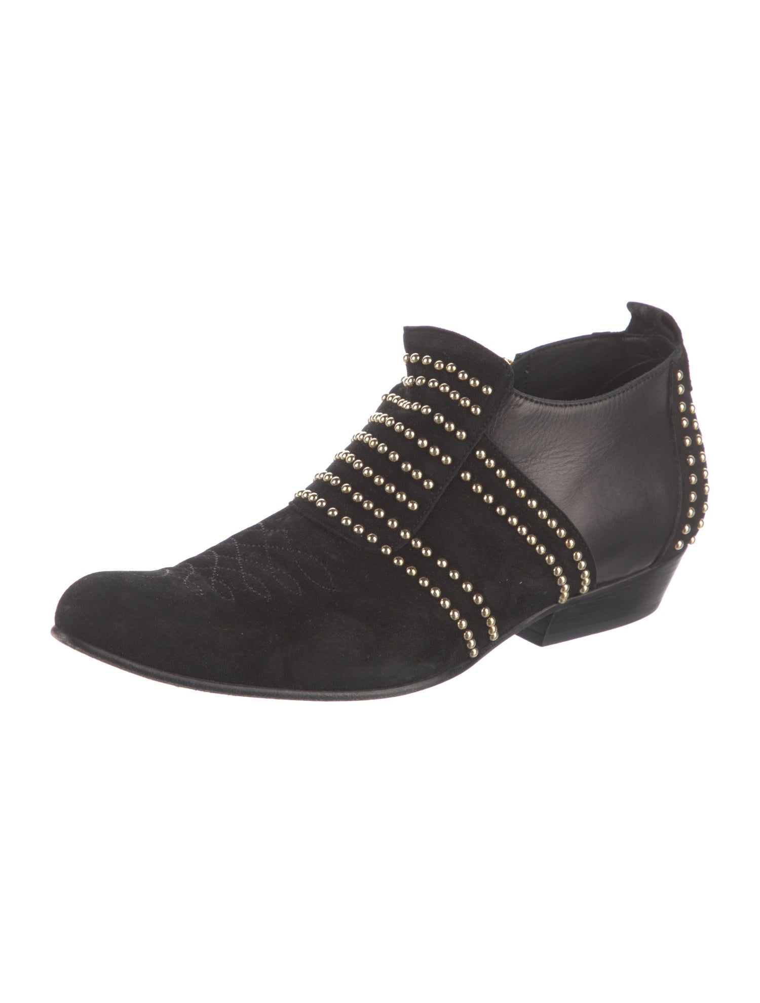 Anine Bing Suede Studded Accents Oxfords