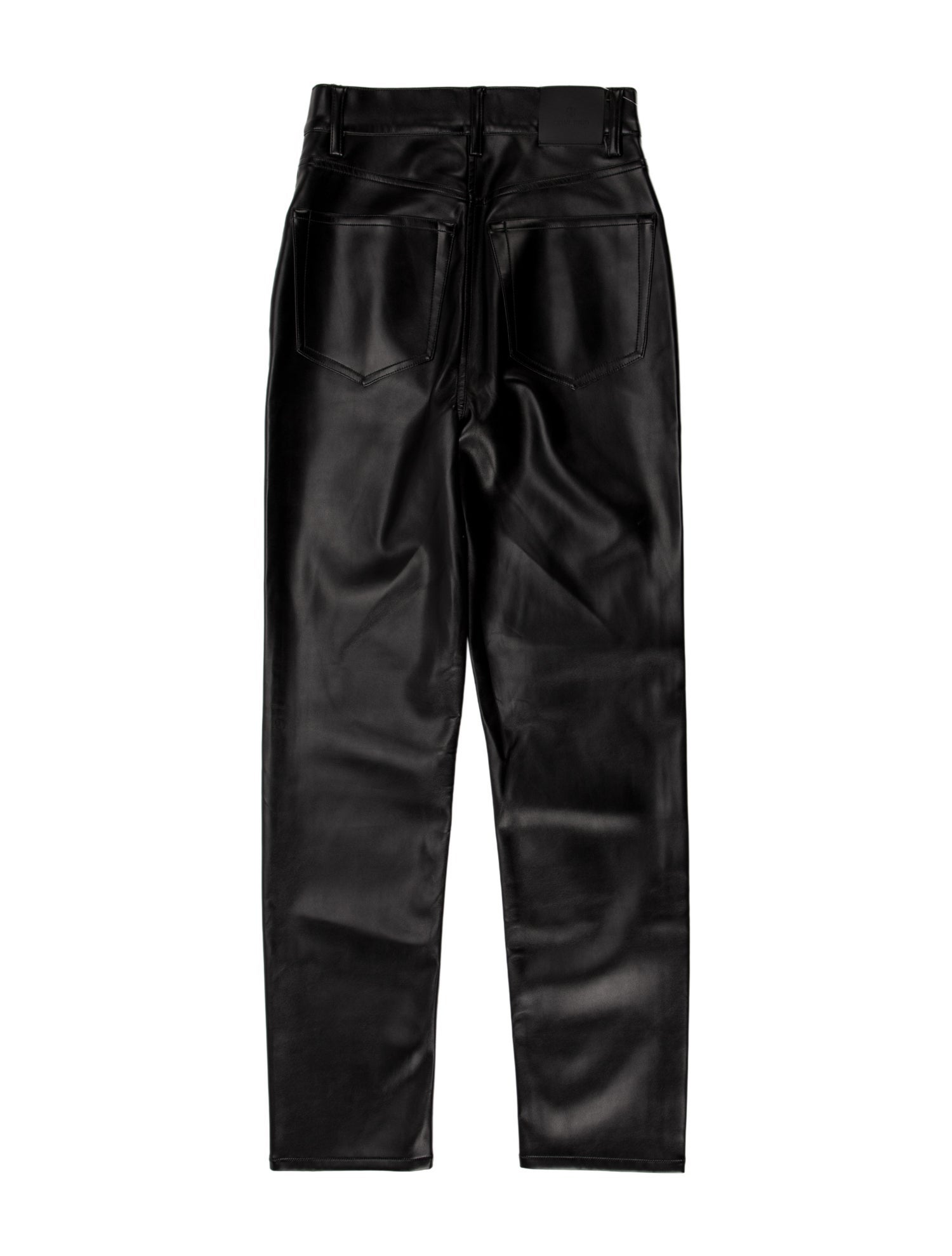 Anine Bing Faux Leather Straight Leg Pants