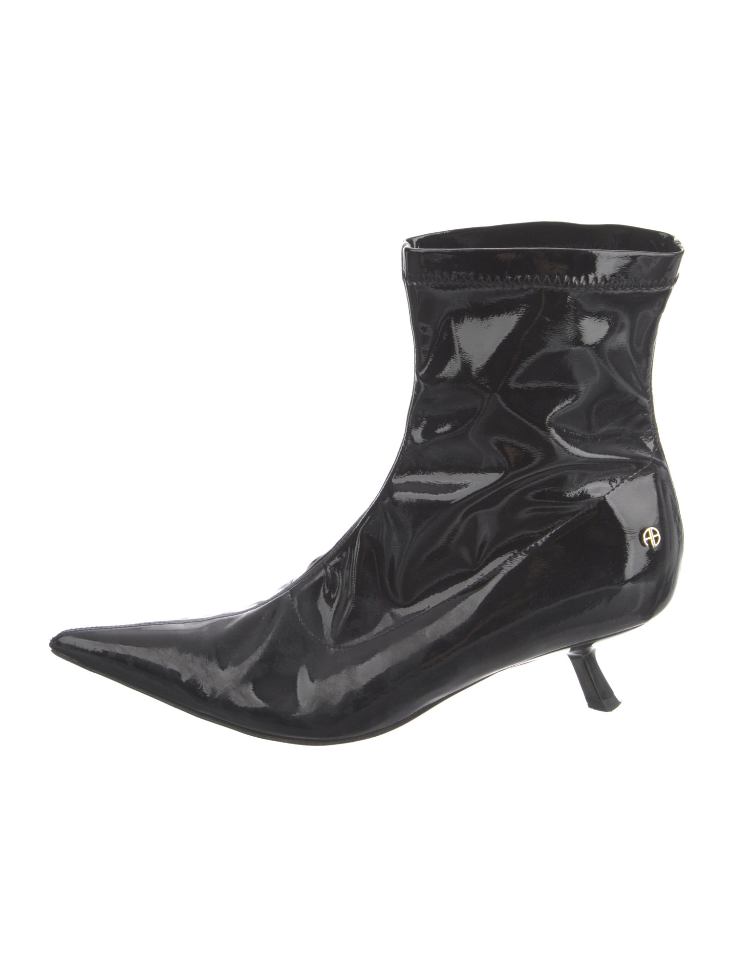 Anine Bing Patent Leather Sock Boots