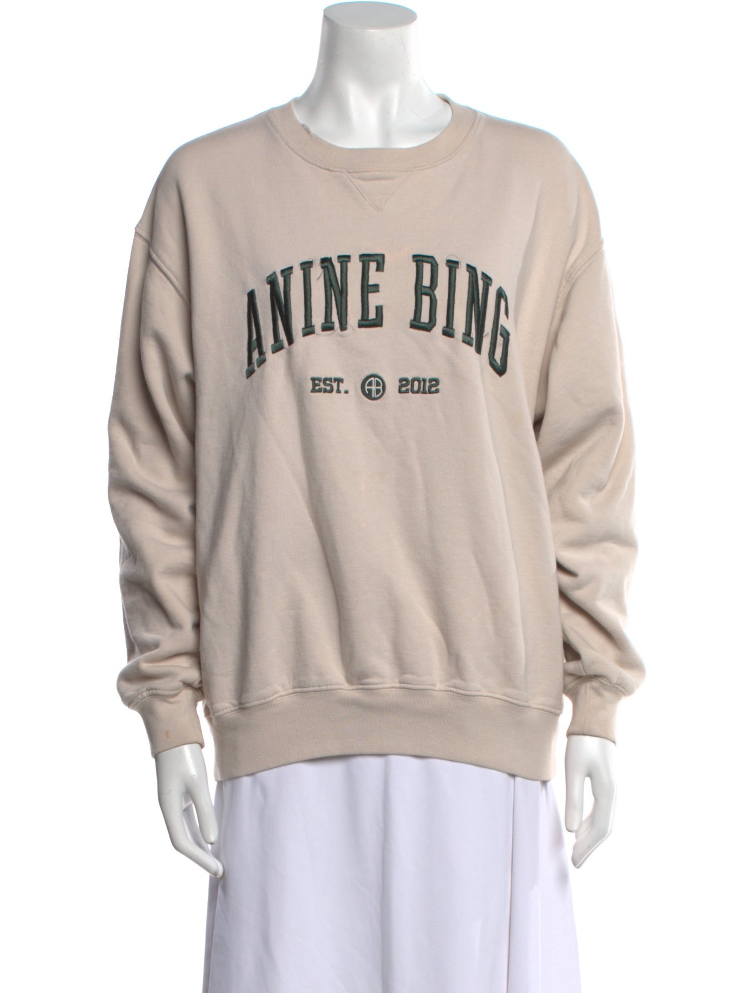 Anine Bing Graphic Print Crew Neck Sweatshirt
