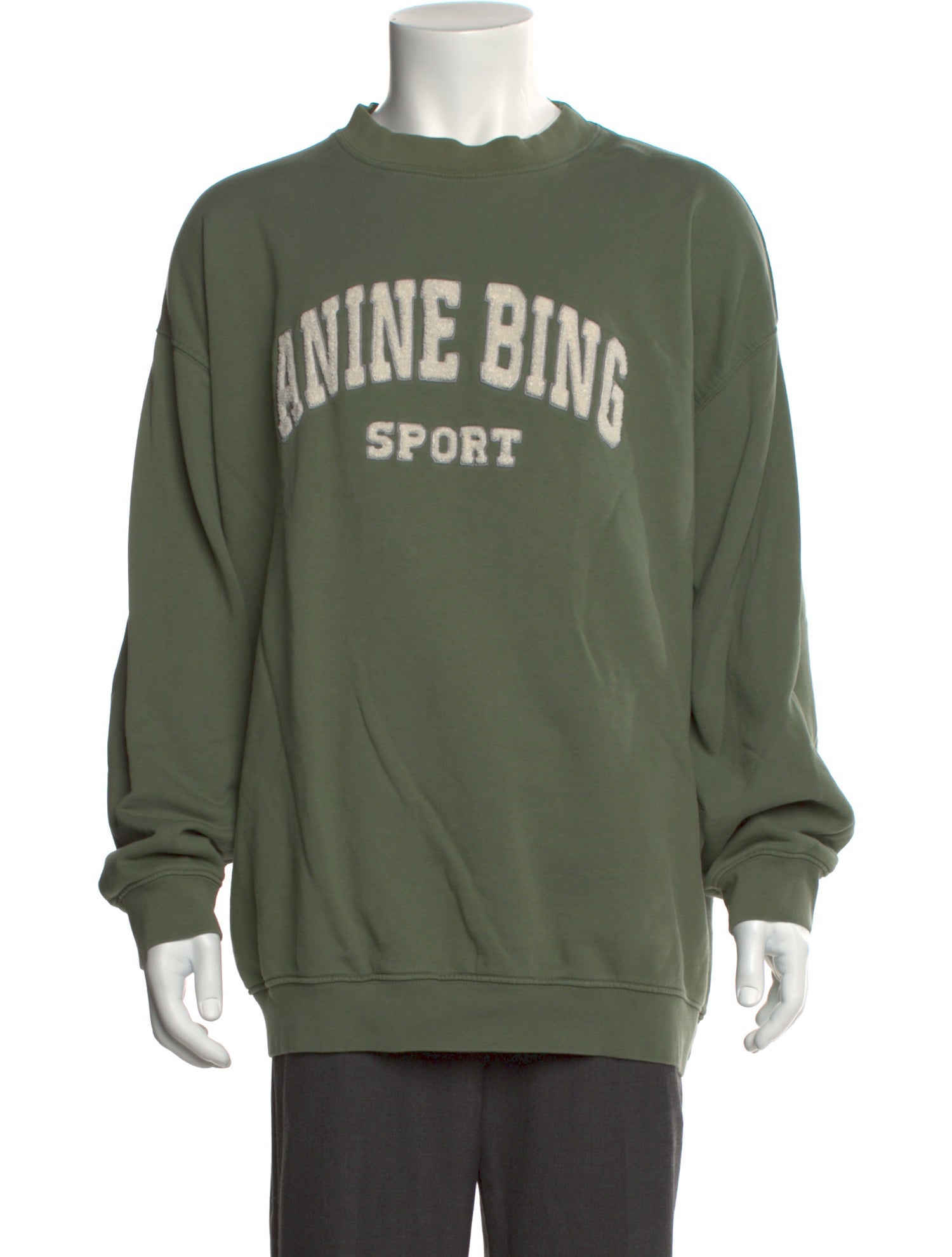 Anine Bing Graphic Print Crew Neck Pullover