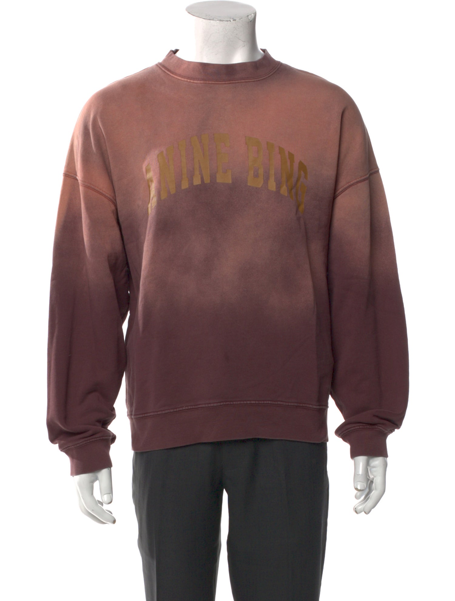 Anine Bing Tie-Dye Print Crew Neck Sweatshirt