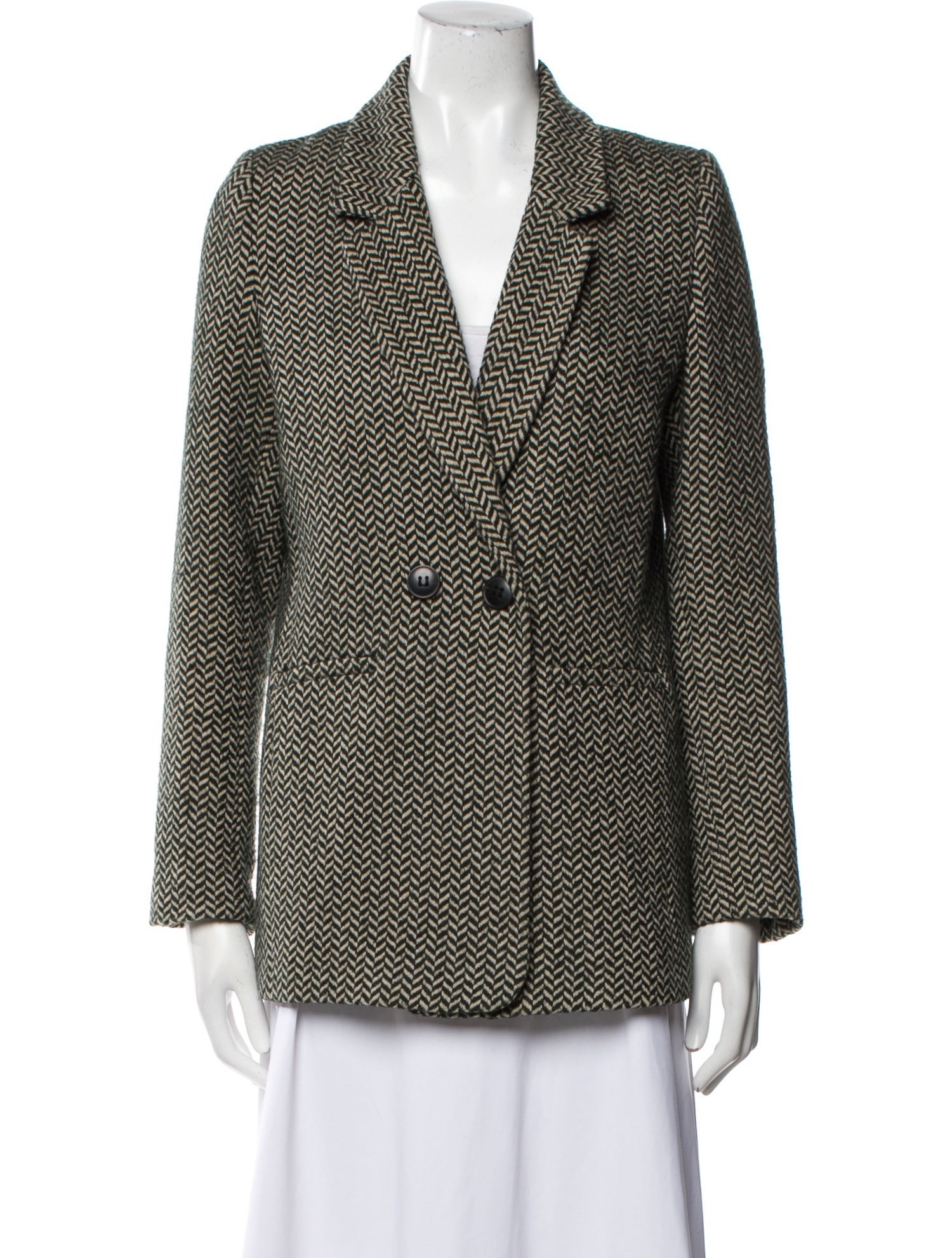 Anine Bing Tweed Pattern Blazer
