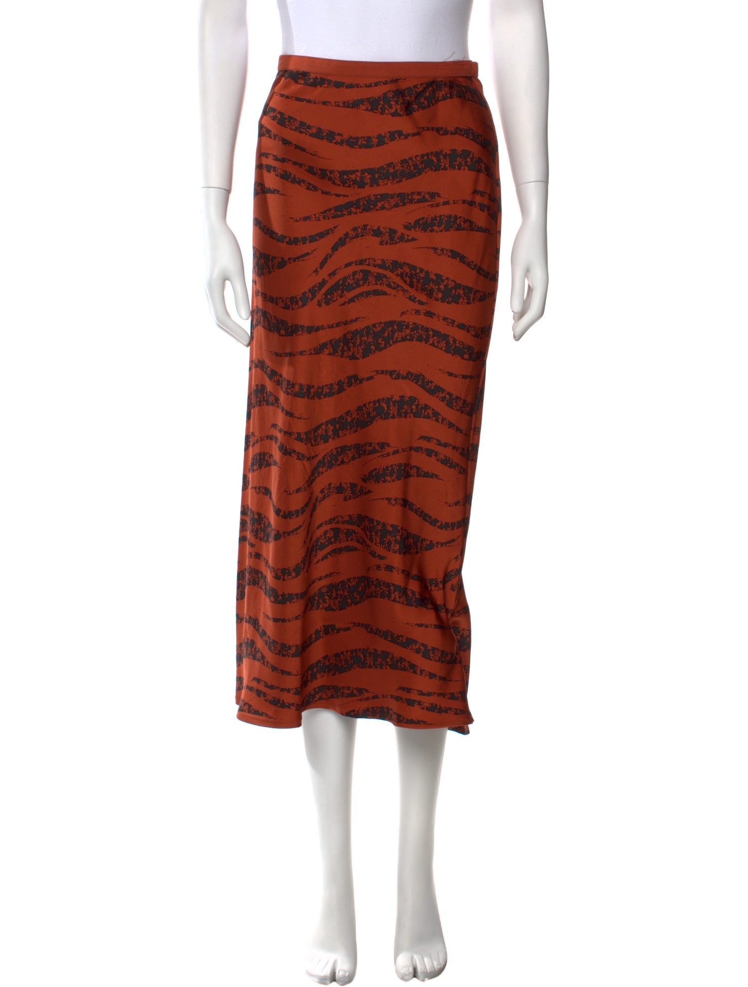 Anine Bing Silk Midi Length Skirt