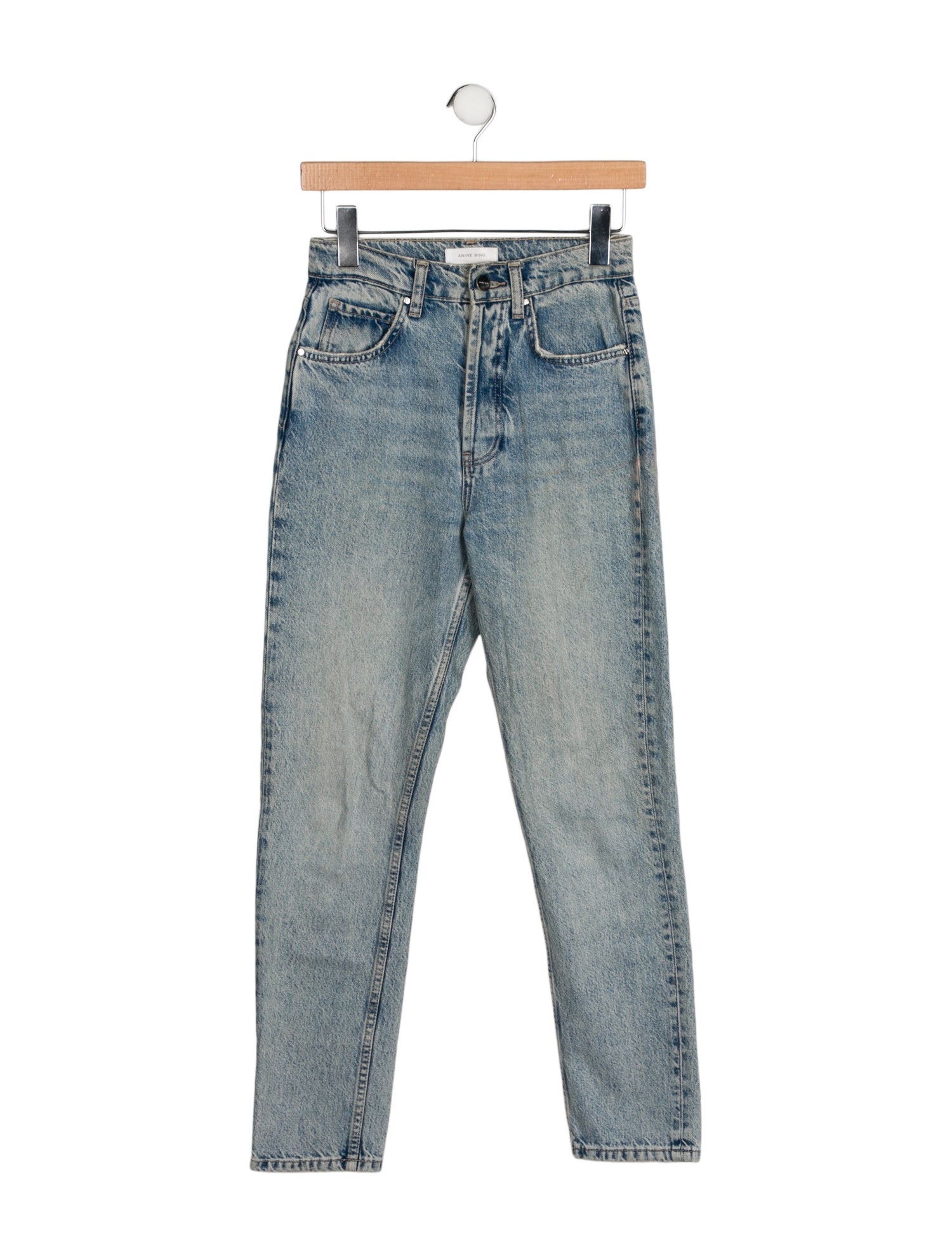 Anine Bing High-Rise Skinny Leg Jeans