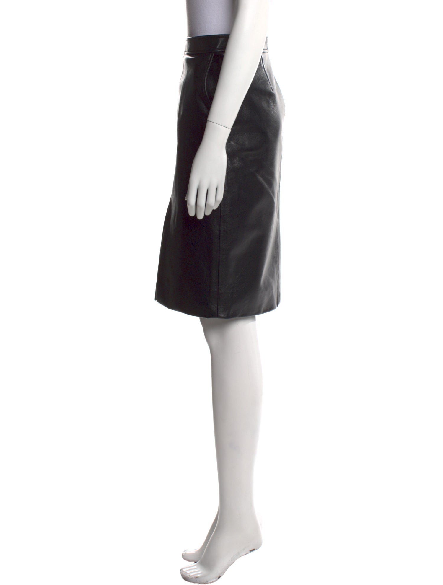 Anine Bing Leather Knee-Length Skirt