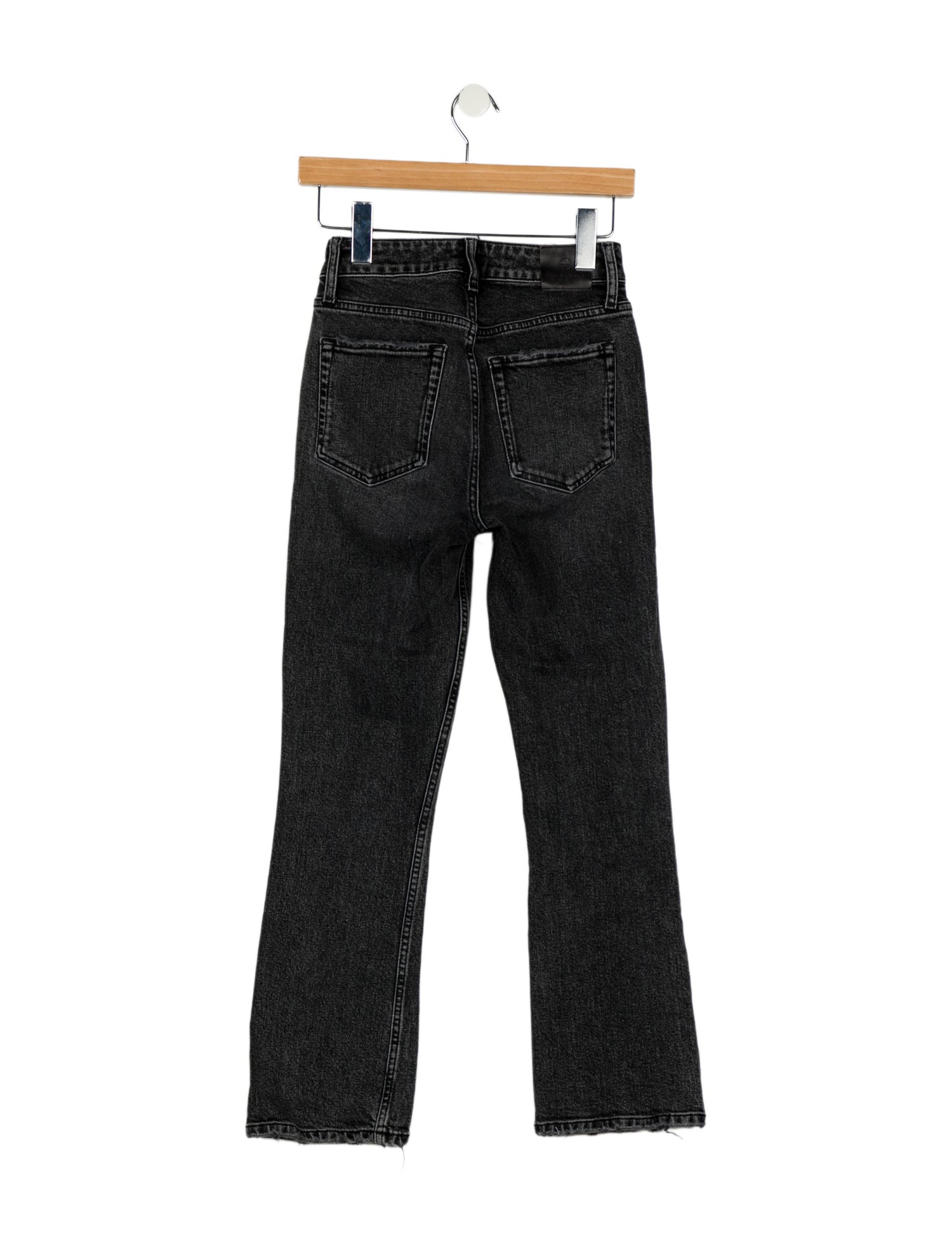 Anine Bing Mid-Rise Straight Leg Jeans