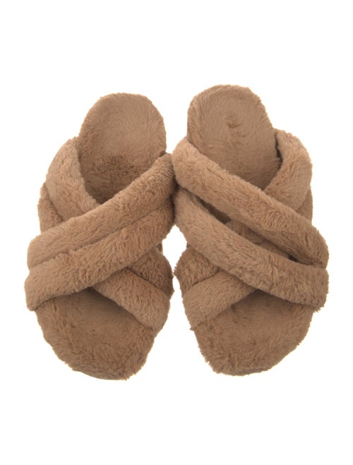 Anine Bing Faux Fur Slides