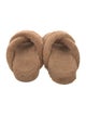 Anine Bing Faux Fur Slides