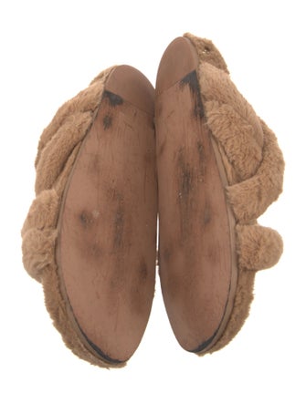 Anine Bing Faux Fur Slides