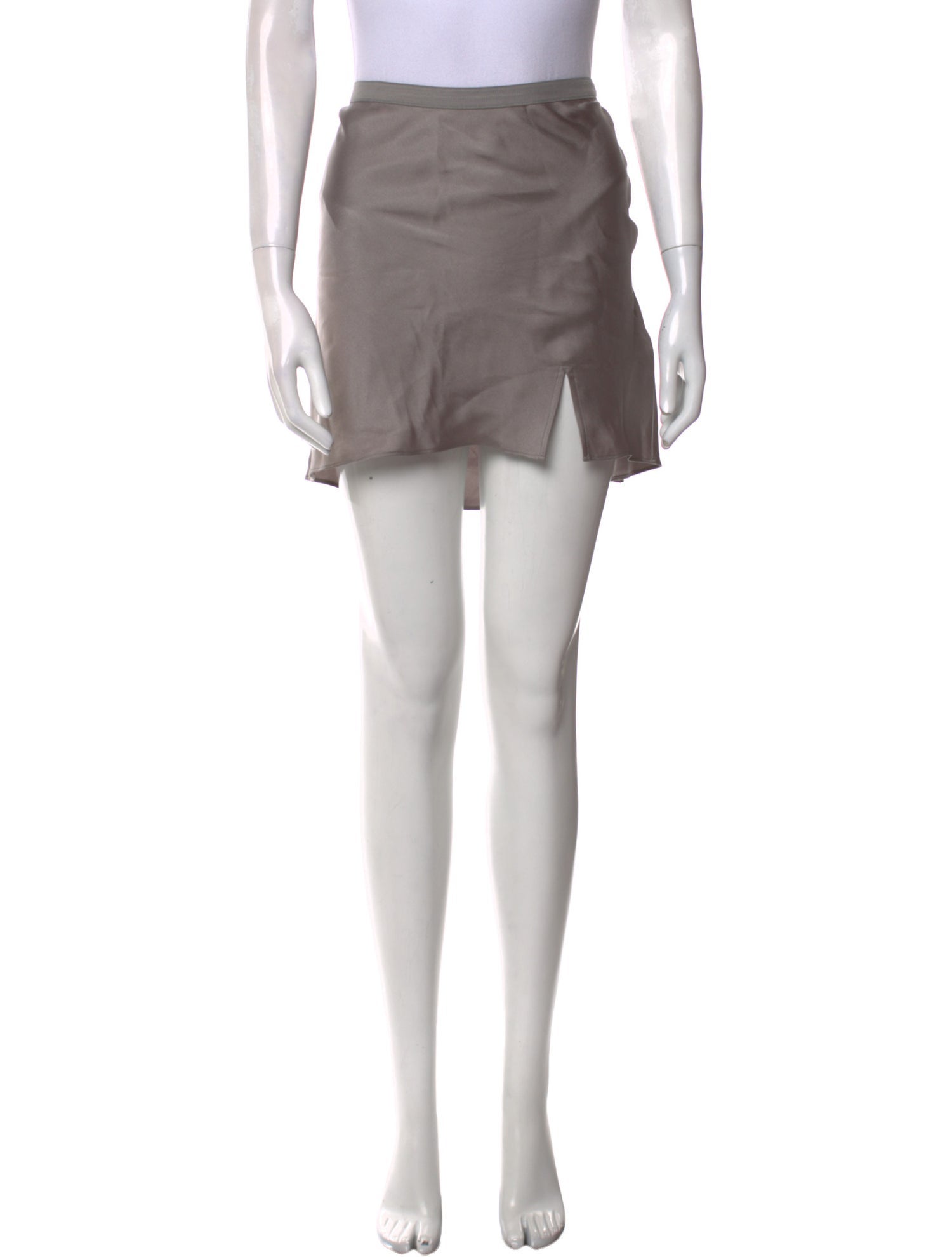 Anine Bing Silk Knee-Length Skirt