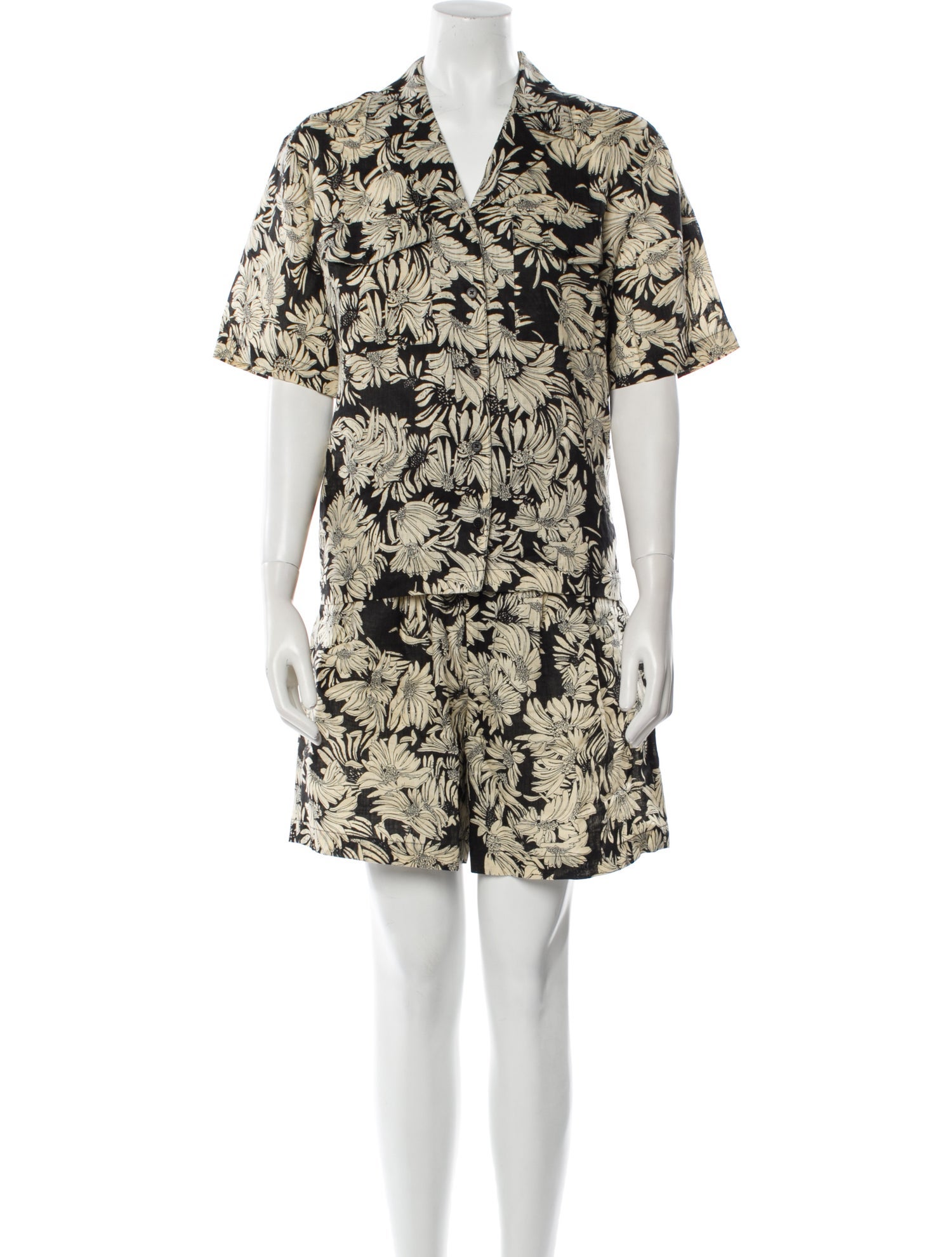 Anine Bing Linen Printed Short Set