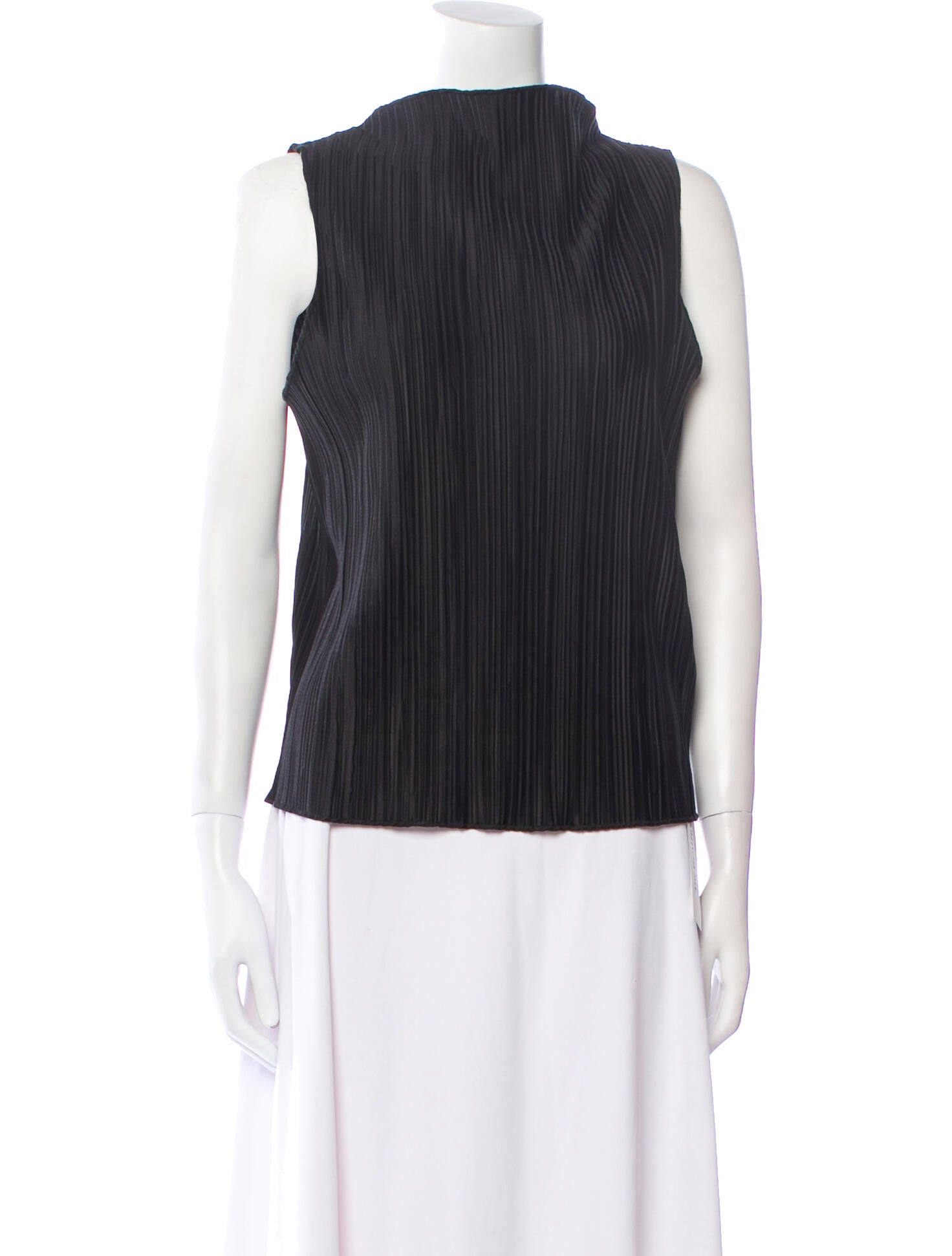 Anine Bing Bateau Neckline Sleeveless Top