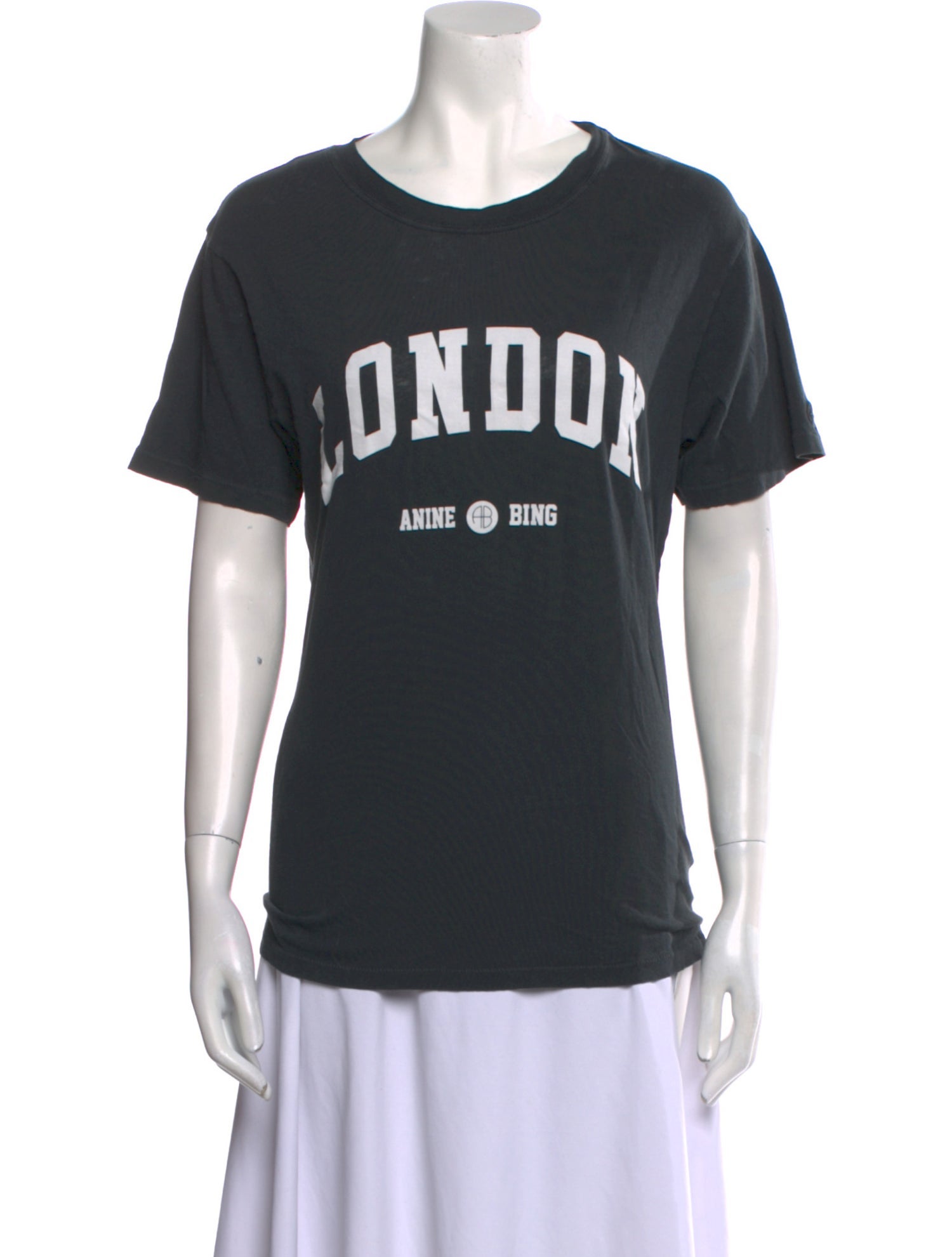 Anine Bing Graphic Print Crew Neck T-Shirt