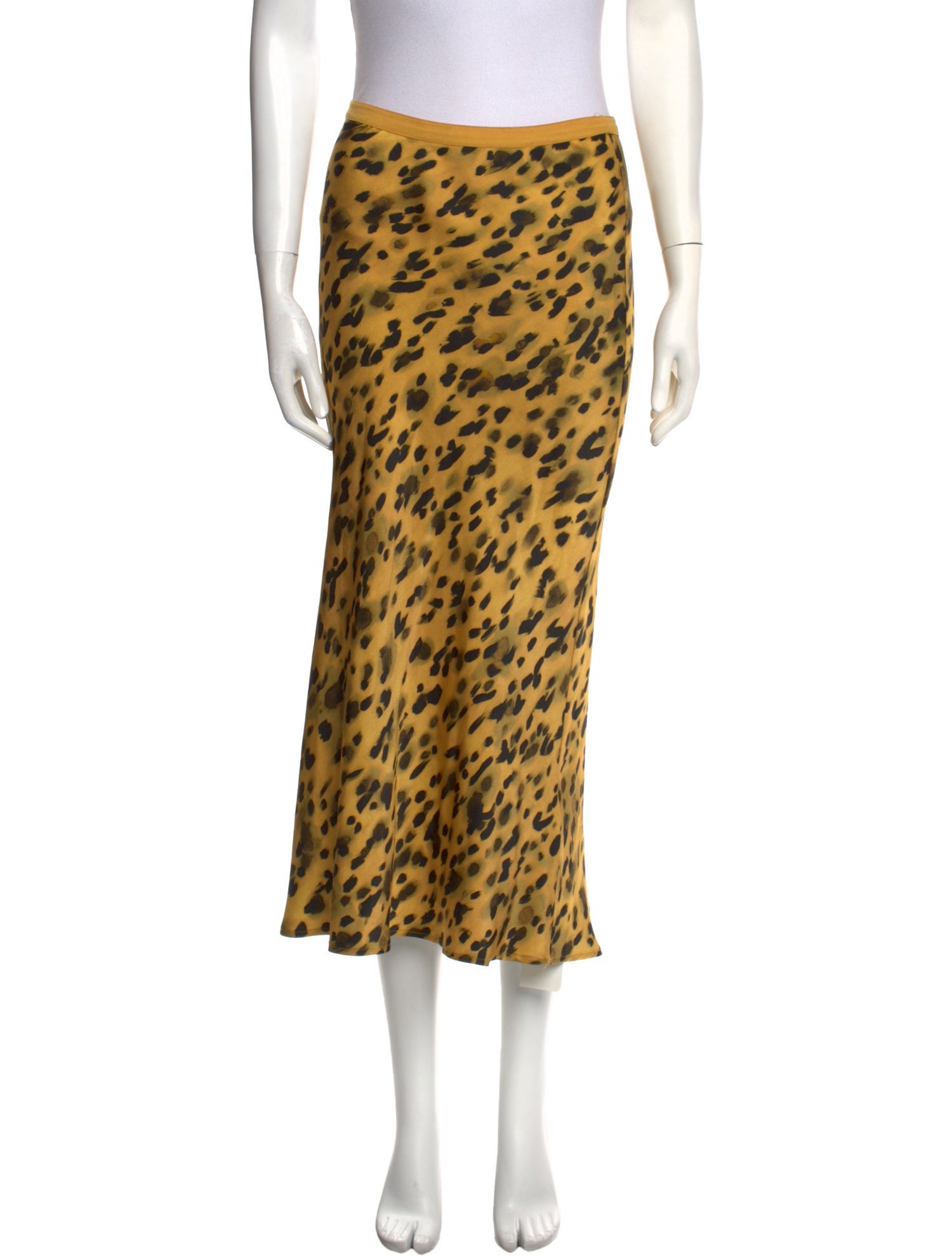 Anine Bing Silk Midi Length Skirt