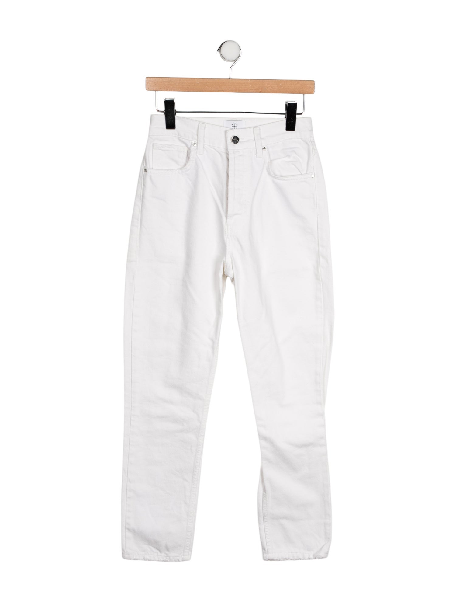 Anine Bing High-Rise Straight Leg Jeans