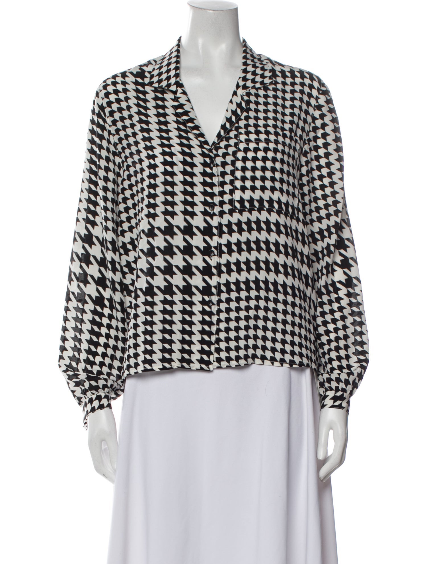 Anine Bing Silk Printed Blouse