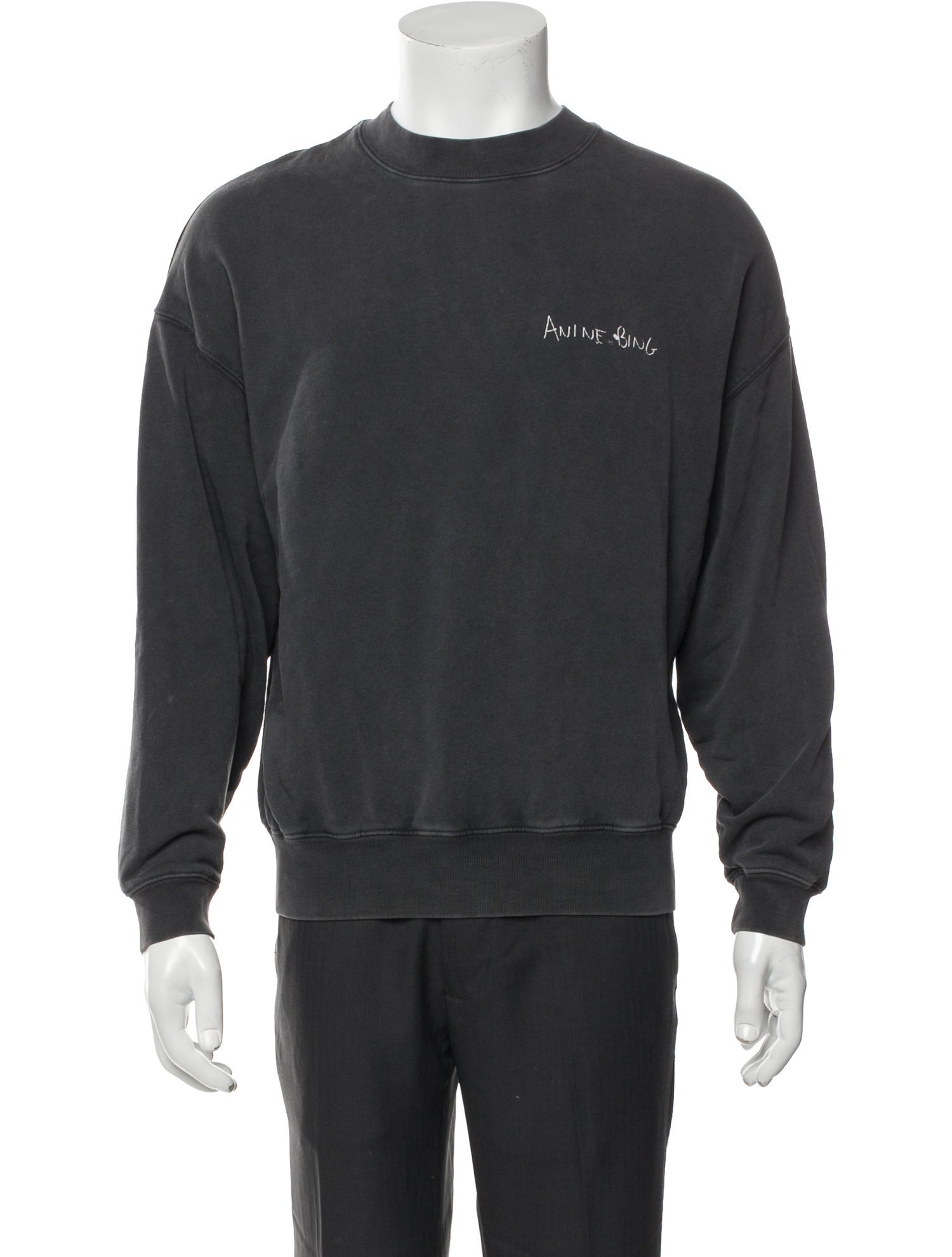 Anine Bing Graphic Print Crew Neck Sweatshirt