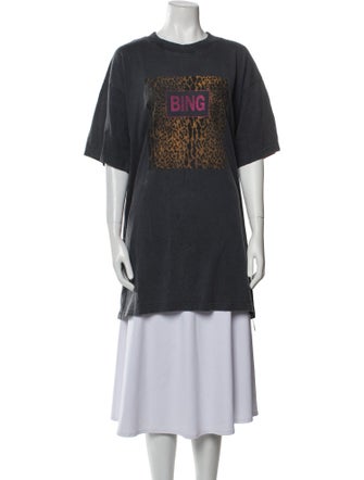 Anine Bing Graphic Print Crew Neck T-Shirt