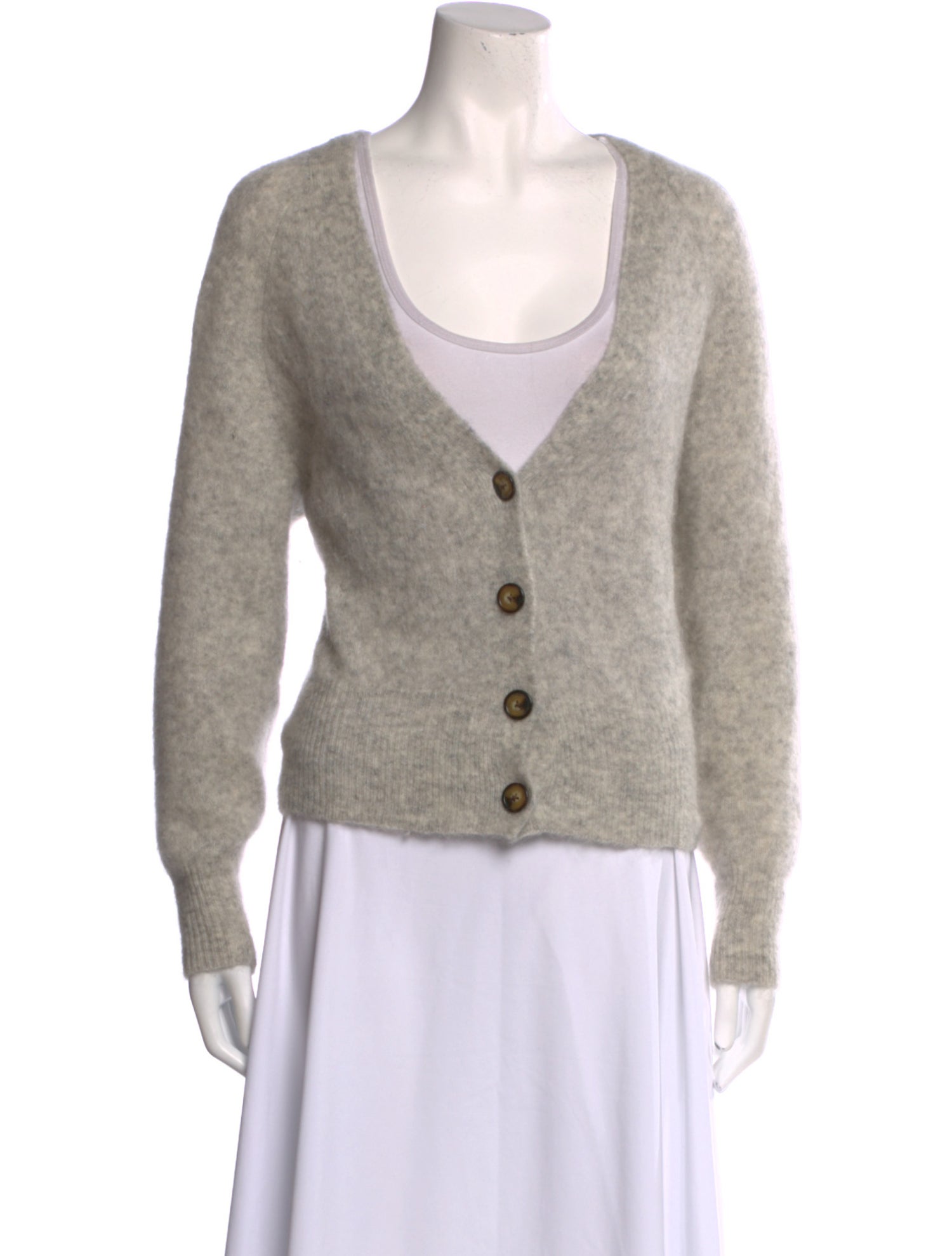 Anine Bing Mohair V-Neck Sweater