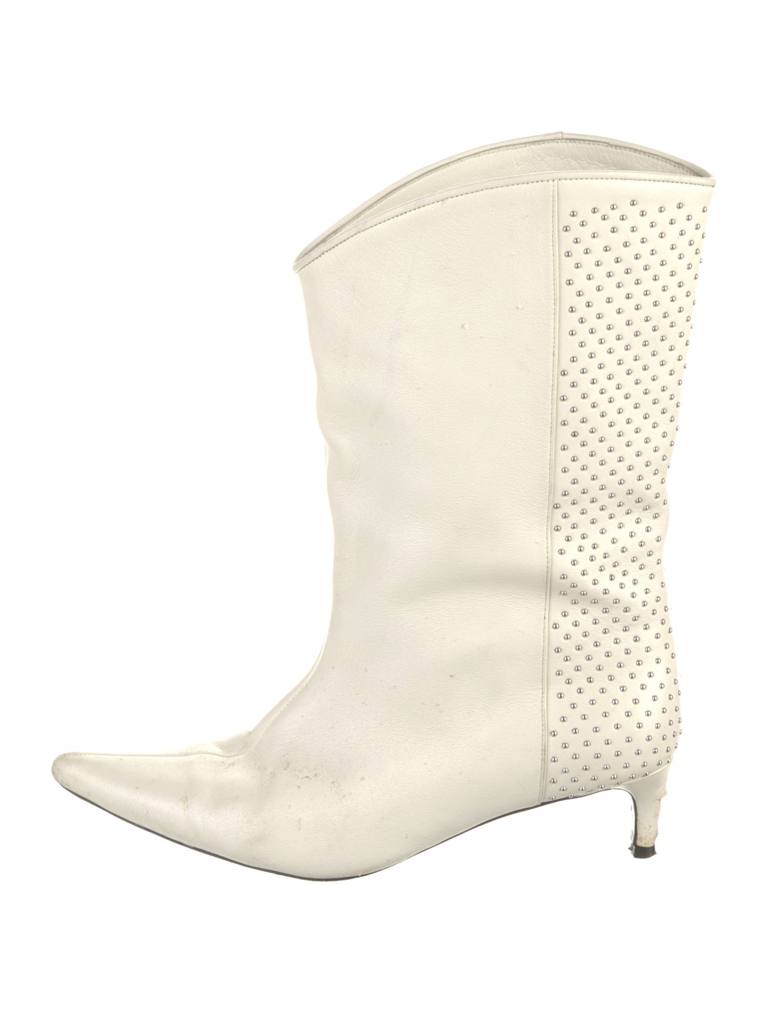 Anine Bing Leather Studded Accents Boots