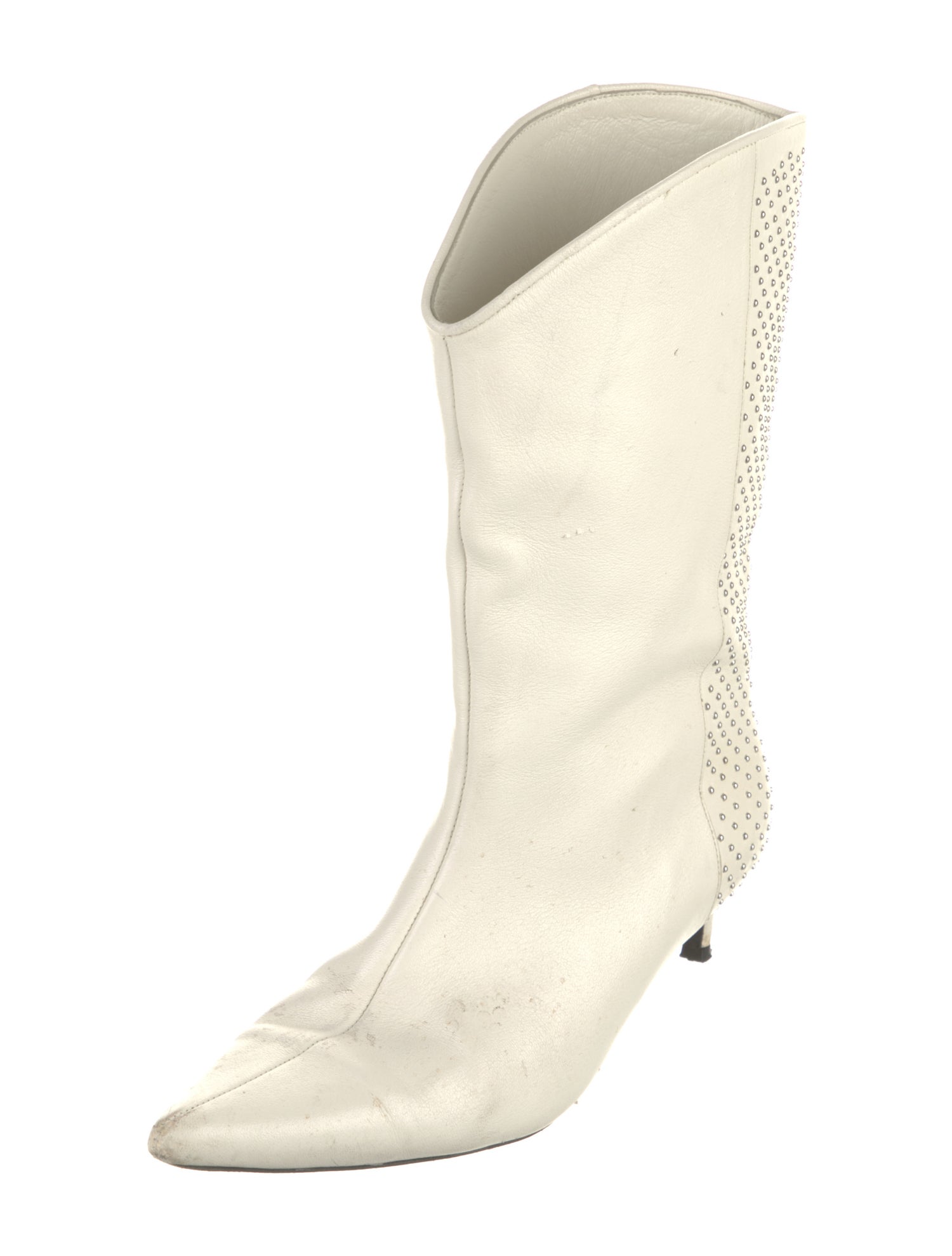 Anine Bing Leather Studded Accents Boots