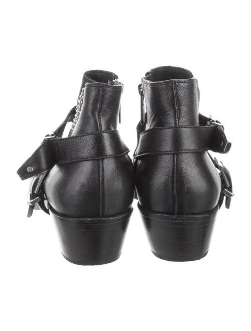 Anine Bing Leather Studded Accents Western Boots