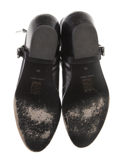 Anine Bing Leather Studded Accents Western Boots