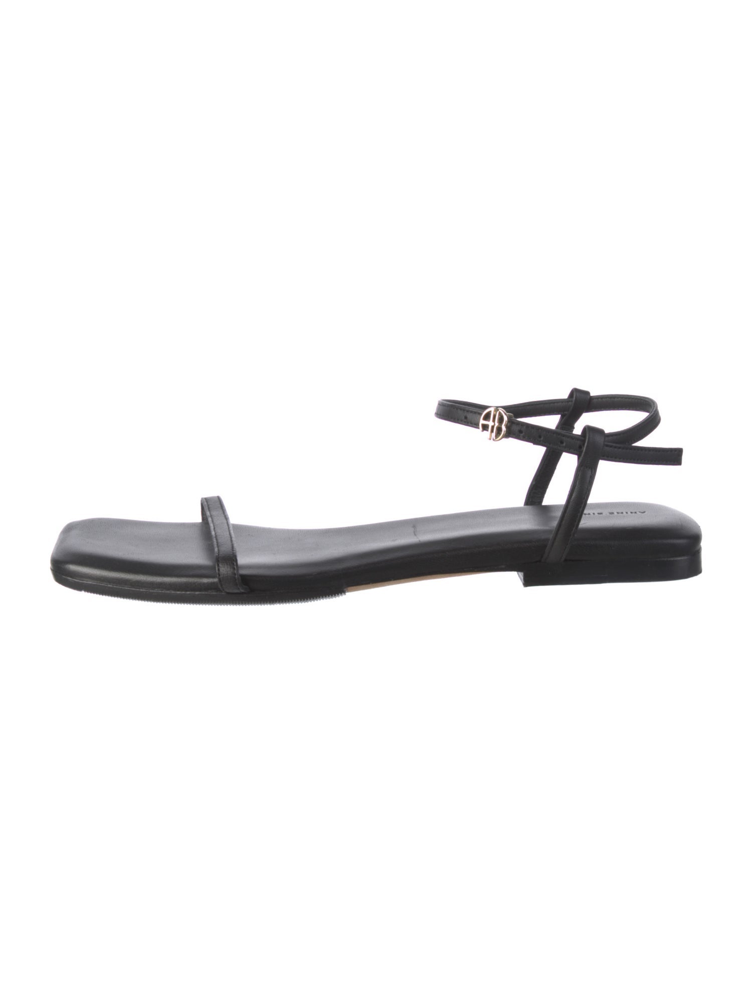 Anine Bing Leather T-Strap Sandals