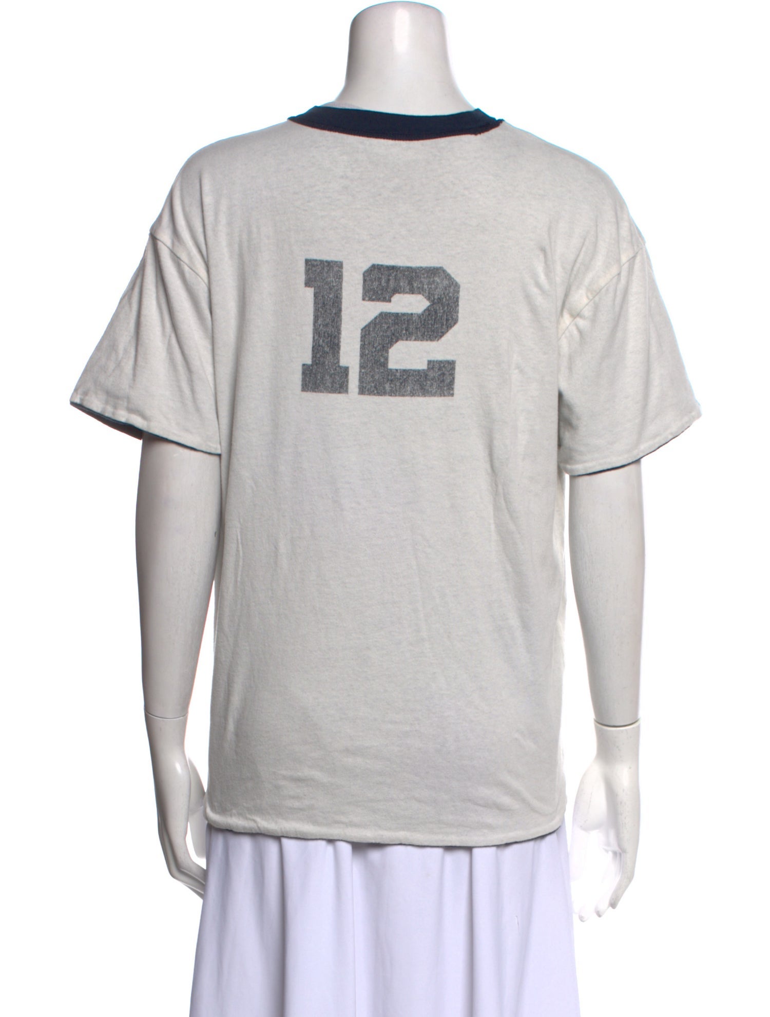 ANINE BING◆Tシャツ/FREE/コットン/GRY/22070923000610 ANINE BING logo-print Cotton T-shirt | Grey | FARFETCH