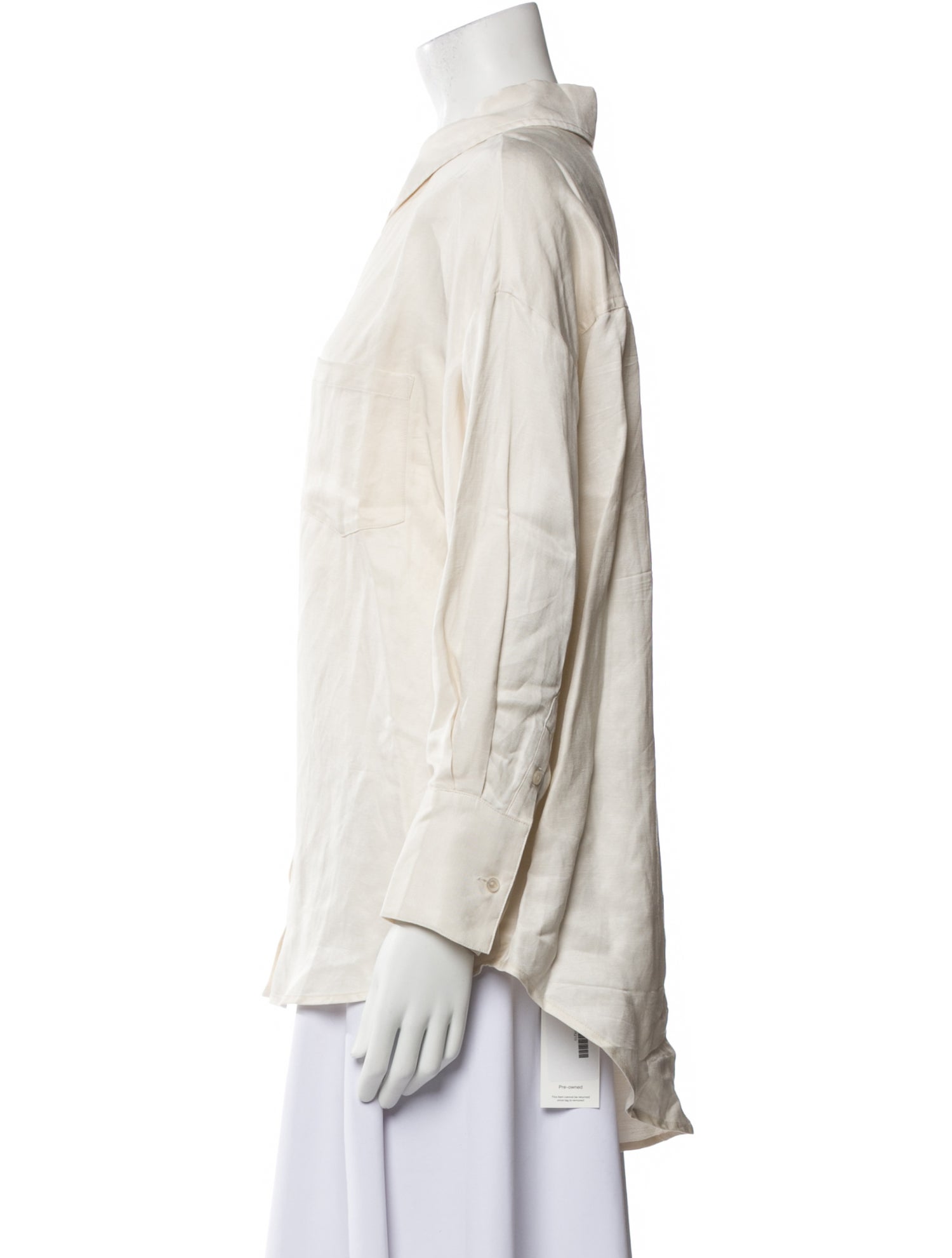 Anine Bing Long Sleeve Button-Up Top