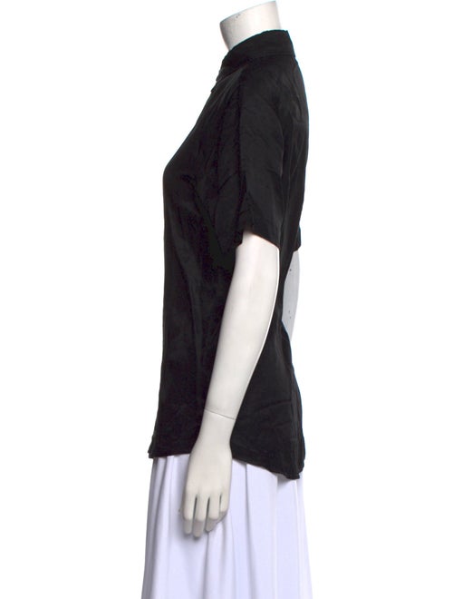 Anine Bing Short Sleeve Button-Up Top