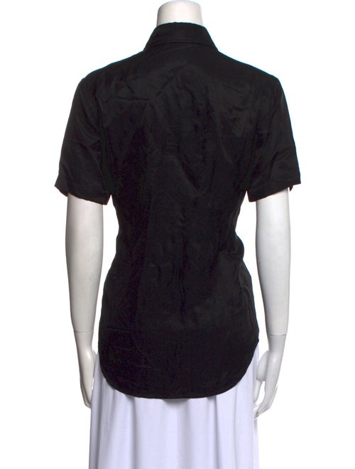 Anine Bing Short Sleeve Button-Up Top