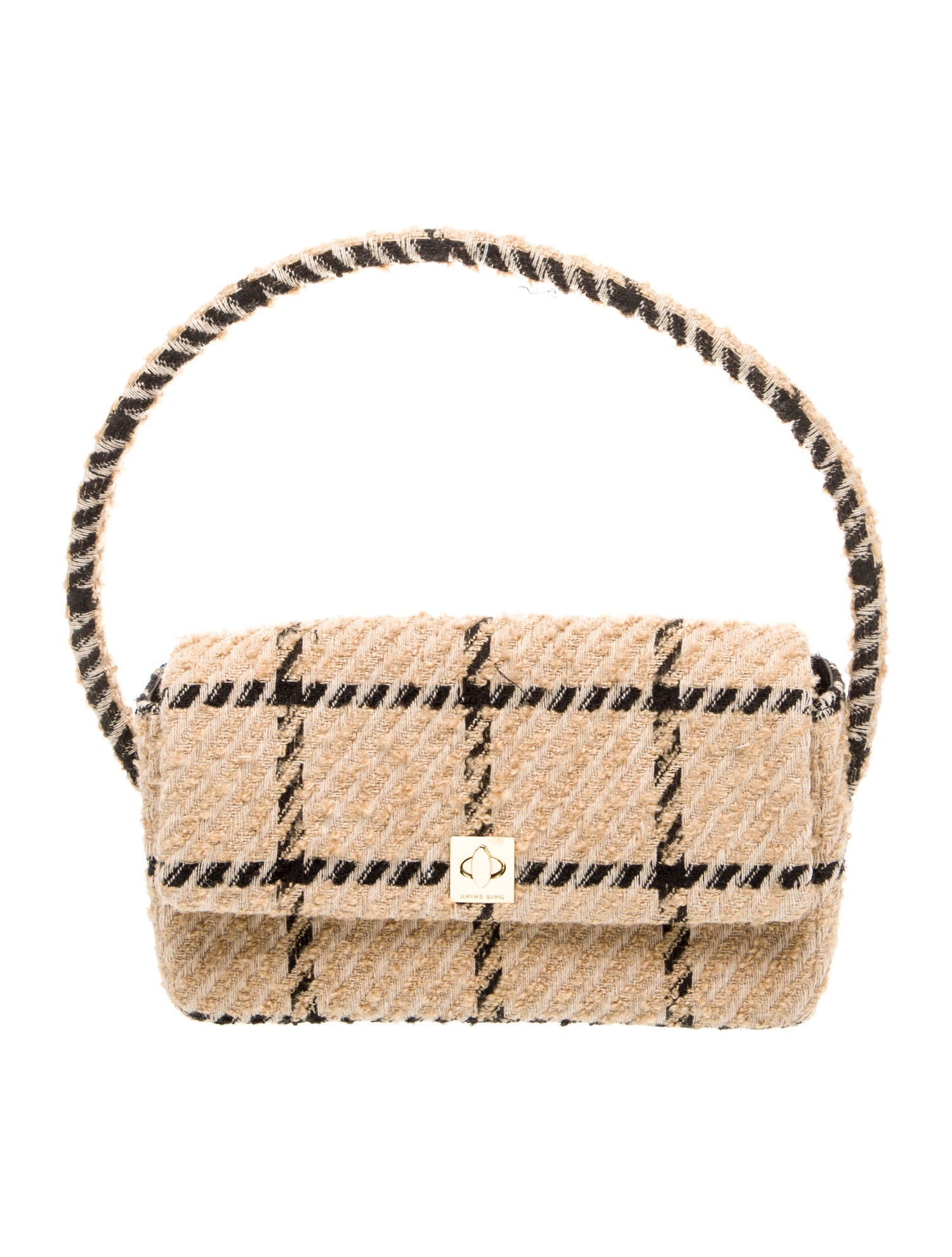 Anine Bing Tweed Shoulder Bag