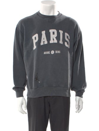 Anine Bing Graphic Print Crew Neck Sweatshirt