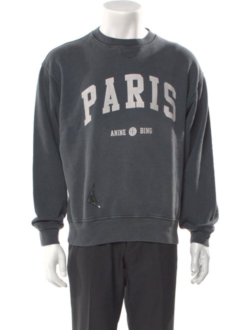 Anine Bing Graphic Print Crew Neck Sweatshirt