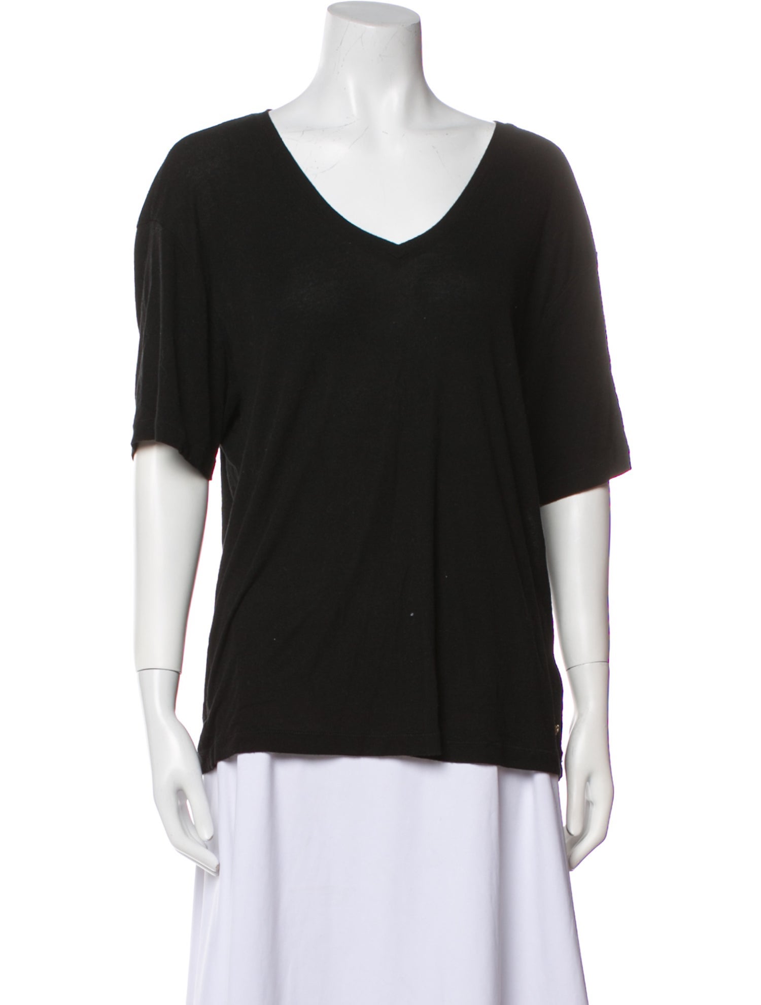 Anine Bing V-Neck Short Sleeve T-Shirt