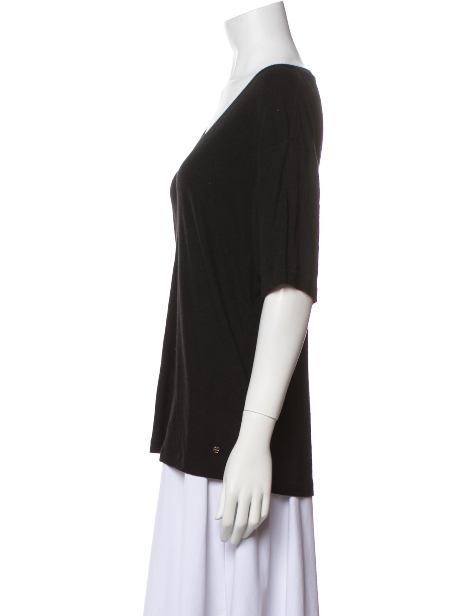 Anine Bing V-Neck Short Sleeve T-Shirt