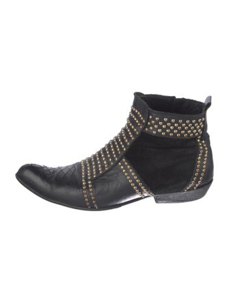 Anine Bing Leather Patterned Boots