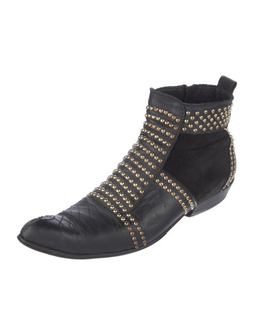 Anine Bing Leather Patterned Boots